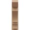 Ekena Millwork 8-in W x 24-in D x 32-in H Balboa Slat Rough Cedar Woodgrain TimberThane Outlooker, Primed Tan OUTUR080X24X32BOA24RCPR - alternate 3